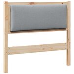 vidaXL Tête de lit Autre Marron 100 cm Bois massif en pin