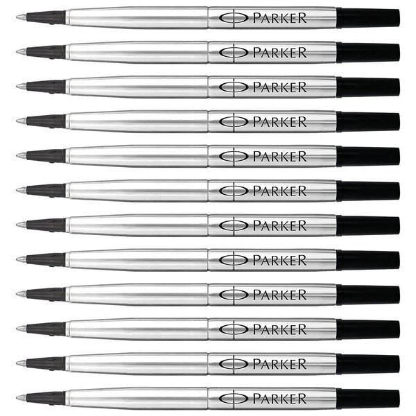 Recharge rollerball Z41 Pointe Moyenne 0 7 mm Noire x 12 PARKER
