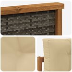 vidaXL Sofa de milieu extérieur Naturel