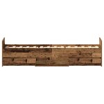 vidaXL Cadre de lit Bois ancien 75 x 190 cm Bois d'ingénierie