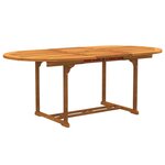vidaXL Ensemble à manger de jardin 5Pièces bois d'acacia solide textilène