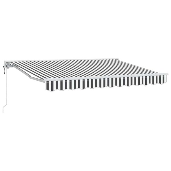 vidaXL Cadre d'auvent Anthracite et blanc 350 x 200 cm