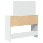 vidaXL Coiffeuse avec LED blanc 100x40x120 cm