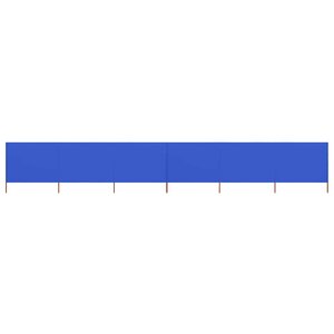 vidaXL Paravent 6 panneaux Tissu 800 x 120 cm Bleu azuré