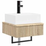 vidaXL Basin de lavage mural Chêne Sonoma 40 x 41 x 39 cm
