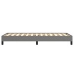 vidaXL Cadre de lit sans matelas gris foncé 90x200 cm tissu