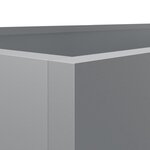 vidaXL Jardinière argenté 62x30x29 cm acier galvanisé