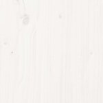 vidaXL Salon de jardin 8 Pièces avec coussins blanc bois massif