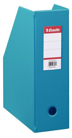 Boîte à pan coupé Porte-revues PVC dos 10 cm Livré à plat Bleu Lavande ESSELTE