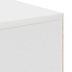 vidaXL Bureau avec étagère Blanc 102 x 50 x 75 cm Bois d'ingénierie