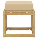 vidaXL Banc de Jardin Blanc 43 x 43 x 45 cm Bois d'Acacia Massif