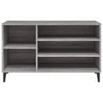 vidaXL Armoire à chaussures Sonoma gris 102x36x60 cm Bois d'ingénierie
