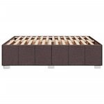 vidaXL Cadre de lit sans matelas marron foncé 140x200 cm tissu