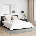 vidaXL Duvet avec coussins Argyle 3 Pièces Blanc 240 x 220 cm Microfibre