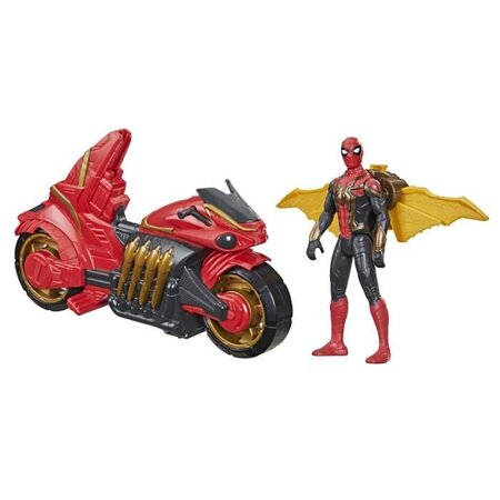 Marvel spider-man - super arachno -moto avec figurine spider-man