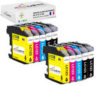 Lc123 - 10 cartouches compatibles brother lc123xl - 4 noir + 2 cyan + 2 magenta + 2 jaune