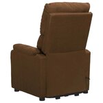 vidaXL Fauteuil Marron Tissu