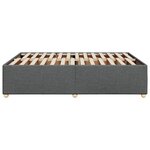vidaXL Cadre de lit sans matelas gris foncé 140x200 cm tissu