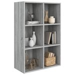 vidaXL Bibliothèque/Buffet Sonoma gris 66x30x98 cm Bois d'ingénierie