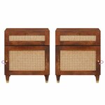 vidaXL Tables de chevet Marron 50 x 33 x 60 cm