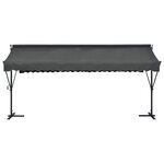 vidaXL Auvent sur pied 500 x 300 cm Anthracite