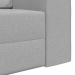 vidaXL Canapé-lit Gris nuage 245 x 78 x 77 cm tissu