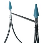 vidaXL Voûte de jardin Vert foncé 142x37x275 cm Fer