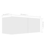 vidaXL Ensemble de meubles TV 6 Pièces Blanc Bois d'ingénierie