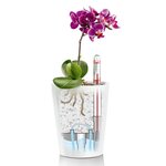 LECHUZA Jardinière DELTINI ALL-IN-ONE Blanc brillant