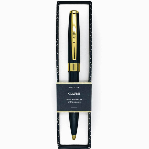 Stylo personnalisé prénom de femme au choix - Pastel Chic - Claude - Draeger