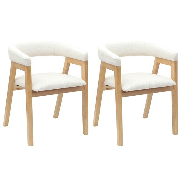 vidaXL Chaises de salle à manger 2 Pièces Naturel 54 x 57 x 73 cm