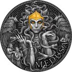 MEDUSA Great Greek Mythology 2 Once Argent Monnaie 2000 Francs Cameroon 2023