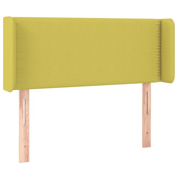 vidaXL Tête de lit avec oreilles Vert 83x16x78/88 cm Tissu