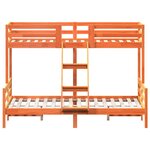 vidaXL Lit superposé sans matelas 90x200/140x200 cm bois massif