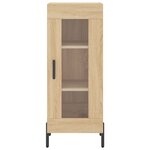 vidaXL Buffet haut Chêne sonoma 34 5x34x180 cm Bois d'ingénierie