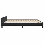vidaXL Cadre de lit sans matelas noir 160x200 cm velours