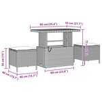 vidaXL Ensemble de canapé de jardin 12 Pièces Noir polyrotin