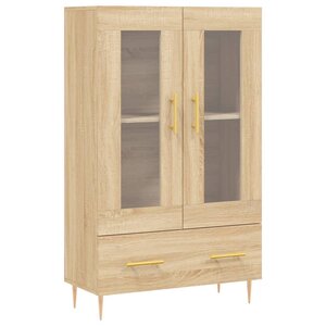 vidaXL Buffet haut chêne sonoma 69 5x31x115 cm bois d'ingénierie