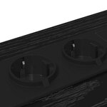 vidaXL Cabinet de chevet Chêne noir 42 x 41 x 56 cm Bois d'ingénierie