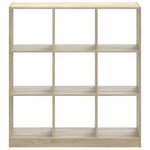 vidaXL Bibliothèque chêne sonoma 102x32x108 cm bois d'ingénierie