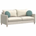 vidaXL Coussins de siège 2 Pièces Vert Mer Ø 40 x 13 cm Velours