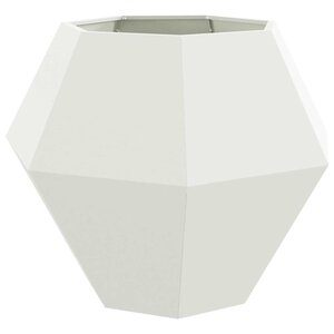 vidaXL Jardinière Blanc 100 x 100 x 80 cm Acier