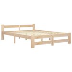 vidaXL Cadre de lit Bois de pin massif 160x200 cm