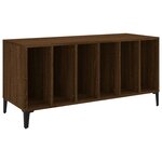 vidaXL Armoire à disques chêne marron 100x38x48 cm bois d'ingénierie