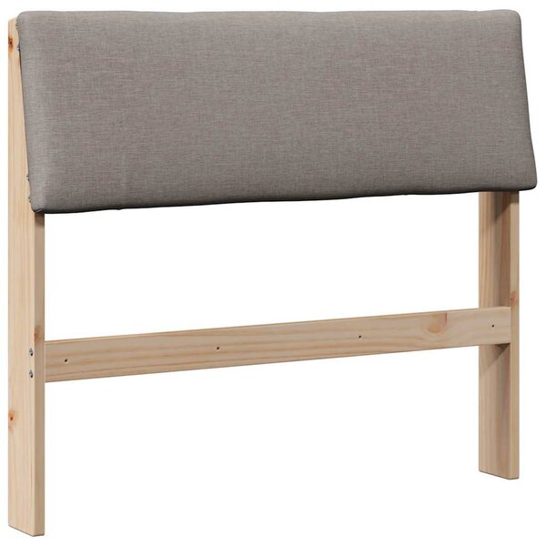 vidaXL Tête de lit capitonnée Taupe 100 cm Pin massif