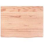 vidaXL Étagère murale marron clair 40x30x2 cm bois chêne massif traité
