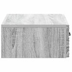 vidaXL Table d'appoint murale Sonoma gris 59 x 34 5 x 17 cm