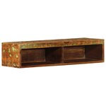 VidaXL Meuble TV mural 80x30x19 cm bois massif de récupération
