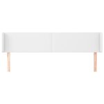 vidaXL Tête de lit avec oreilles Blanc 163x16x78/88 cm Similicuir