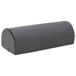 vidaXL Coussin de repose-pieds Uni Gris 42 x 18 x 13 cm